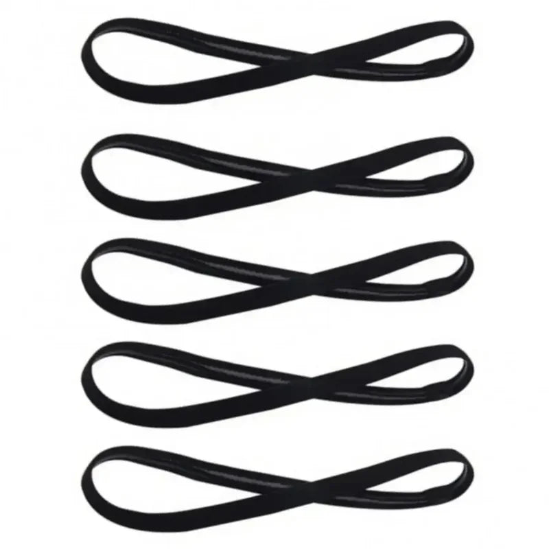 5Pcs Candy Color Women Men Yoga Hair Bands Sports Headband Girls Sport Anti-Slip Elastic Rubber Sweatband Football Running