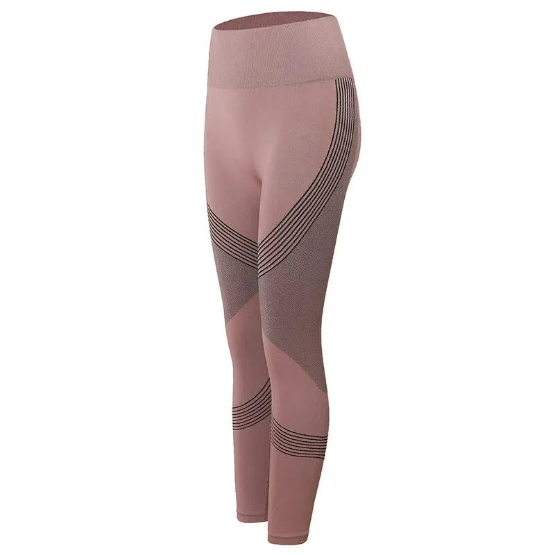 Fitness Pants Women Stretch Tight Peach Buttock Lifting Yoga Pants High Waist Belly Holding Quick Dry Running Sweat?Pants Fitnes