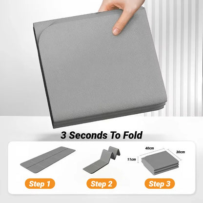 Foldable Yoga Mat Eco Friendly Tpe Folding Travel Fitness Exercise Double Sided Non-Slip for Pilates & Floor Workouts